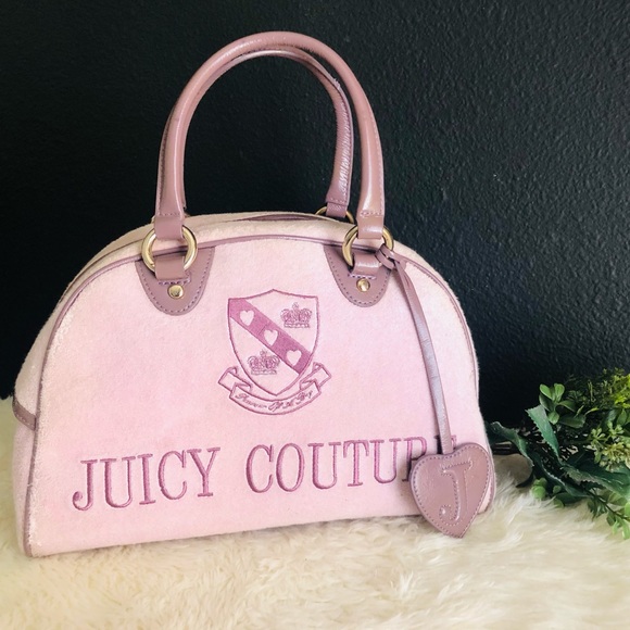 Juicy Couture Handbags - Vintage Juicy Couture Velour Bowling Bag🌸
